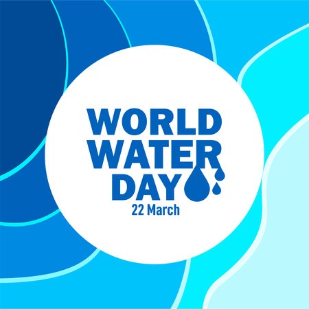 World Water Day Vector Template Design Illustrationのイラスト素材