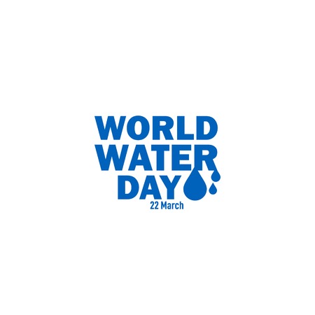 World Water Day Vector Template Design Illustrationのイラスト素材
