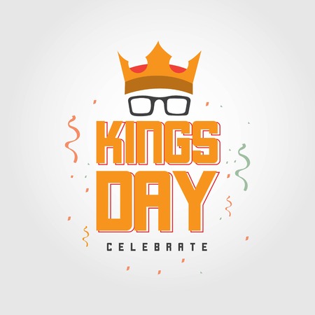 Kings Day Celebrate Vector Template Design Illustrationのイラスト素材