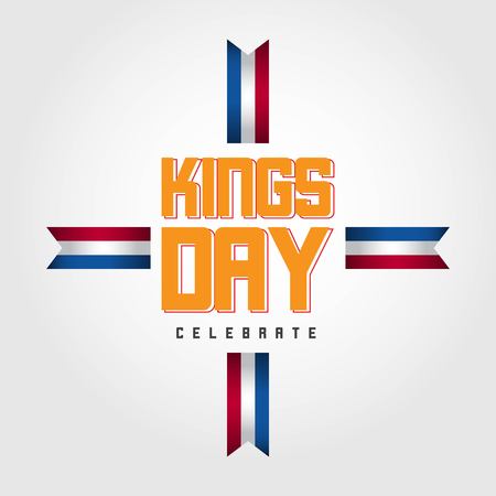 Kings Day Celebrate Vector Template Design Illustrationのイラスト素材