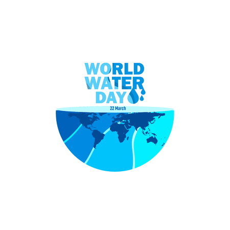 World Water Day Vector Template Design Illustrationのイラスト素材