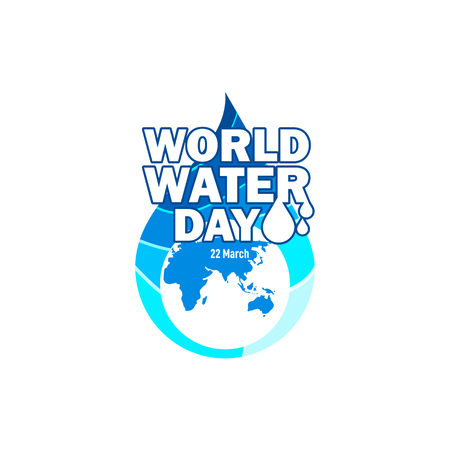 World Water Day Vector Template Design Illustrationのイラスト素材