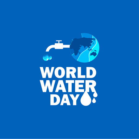 World Water Day Vector Template Design Illustrationのイラスト素材