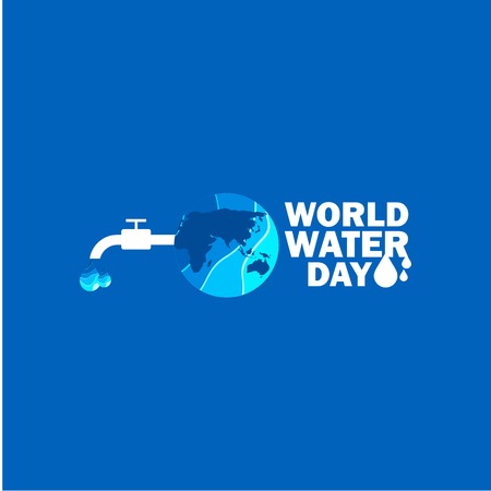 World Water Day Vector Template Design Illustrationのイラスト素材
