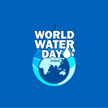 World Water Day Vector Template Design Illustrationのイラスト素材