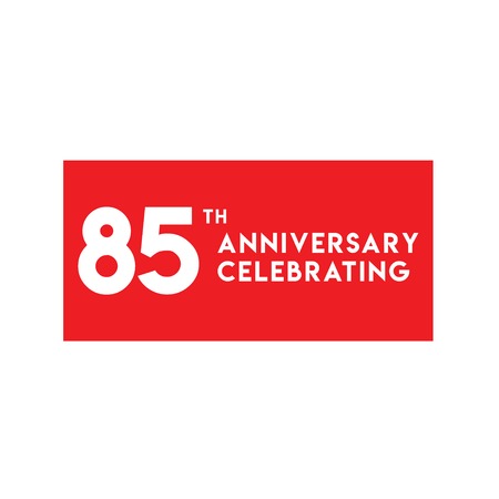 85th Anniversary Celebrating Vector Template Design Illustrationのイラスト素材