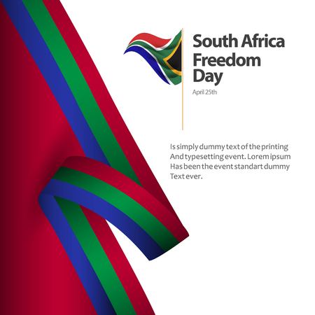 South Africa Freedom Day Flag Vector Template Design Illustrationのイラスト素材