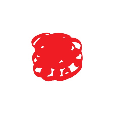 Red Brush Vector Template Design Illustrationのイラスト素材