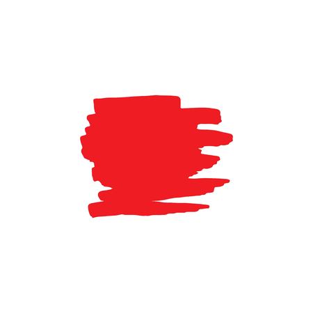 Red Brush Vector Template Design Illustrationのイラスト素材