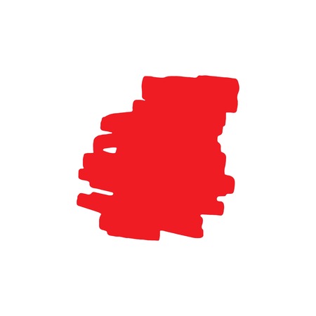 Red Brush Vector Template Design Illustrationのイラスト素材