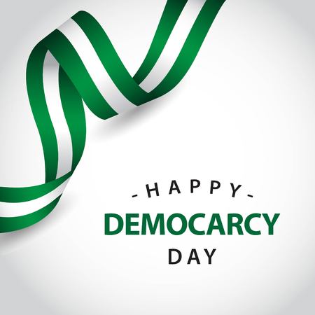 Happy Democracy Day Vector Template Design Illustrationのイラスト素材