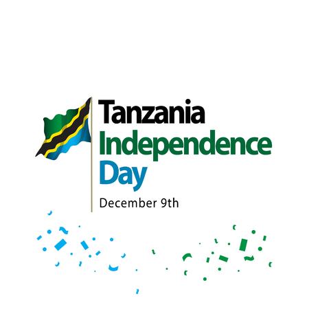 Tanzania Independence Day Vector Template Design Illustrationのイラスト素材