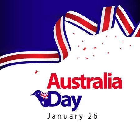 Australia Day Vector Template Design Illustrationのイラスト素材