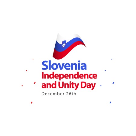 Slovenia Independence and Unity Day Vector Template Design Illustrationのイラスト素材