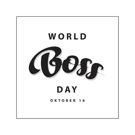 World Boss Day Vector Template Design Illustrationのイラスト素材