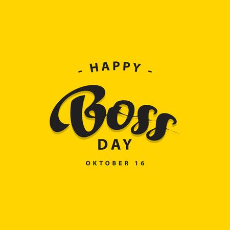Happy World Boss Day Vector Template Design Illustrationのイラスト素材