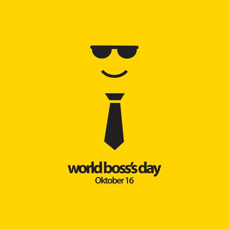 World Boss's Day Vector Template Design Illustrationのイラスト素材