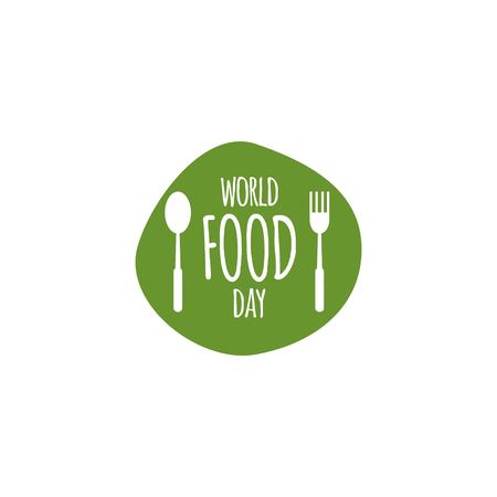 World Food Day Logo Vector Template Design Illustrationのイラスト素材