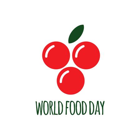 World Food Day Logo Vector Template Design Illustrationのイラスト素材