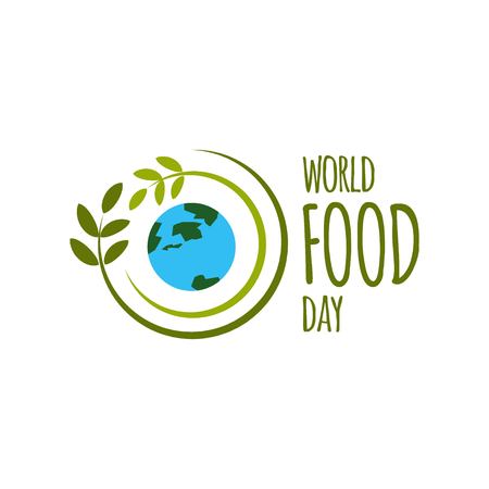 World Food Day Logo Vector Template Design Illustrationのイラスト素材