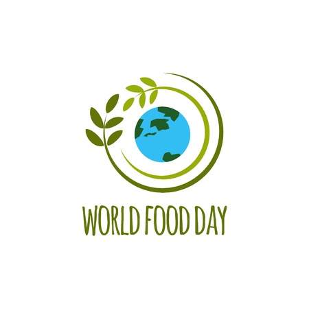 World Food Day Logo Vector Template Design Illustrationのイラスト素材