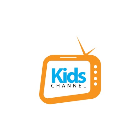 Kids Channel Logo Vector Template Design Illustrationのイラスト素材