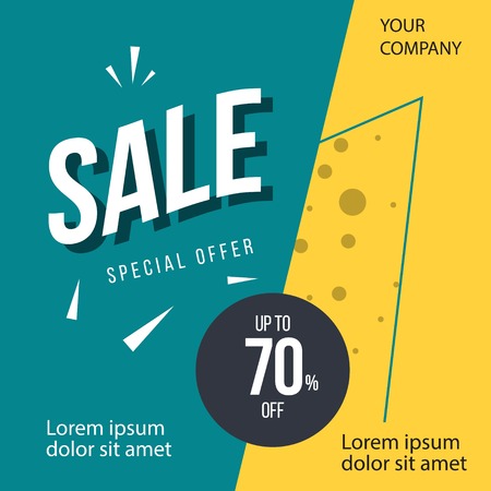 Sale Special Offer up to 70% off Vector Template Design Illustrationのイラスト素材