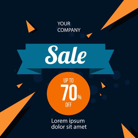 Sale up to 70% off Vector Template Design Illustrationのイラスト素材