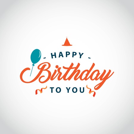 Happy Birthday to you Vector Template Design Illustrationのイラスト素材