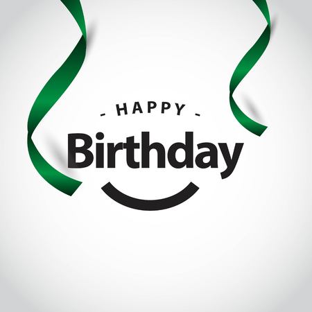 Happy Birthday Vector Template Design Illustrationのイラスト素材