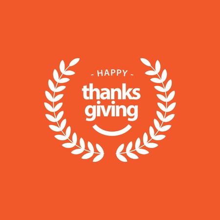 Happy Thanks Giving Vector Template Design Illustrationのイラスト素材