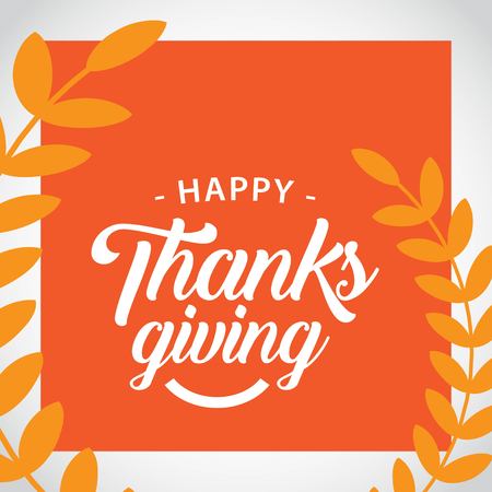 Happy Thanks Giving Vector Template Design Illustrationのイラスト素材