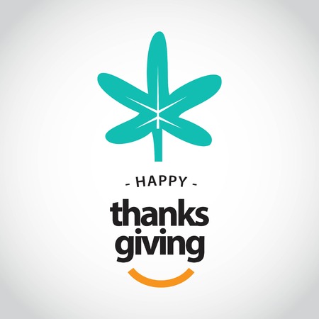 Happy Thanks Giving Vector Template Design Illustrationのイラスト素材