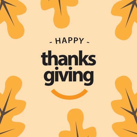 Happy Thanks Giving Vector Template Design Illustrationのイラスト素材