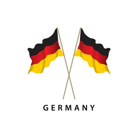Germany Flag Vector Template Design Illustrationのイラスト素材