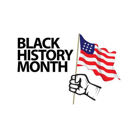 Black History Month Vector Template Design Illustrationのイラスト素材