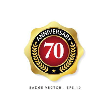 Anniversary 70 Vector Template Design Illustrationのイラスト素材
