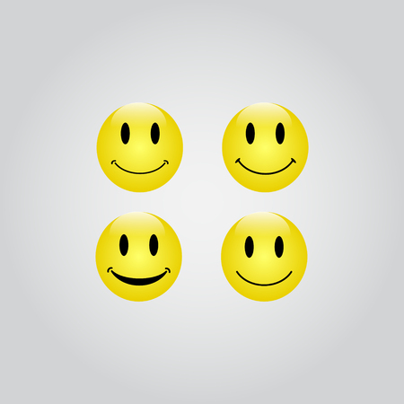 Smile Vector Template Design Illustrationのイラスト素材