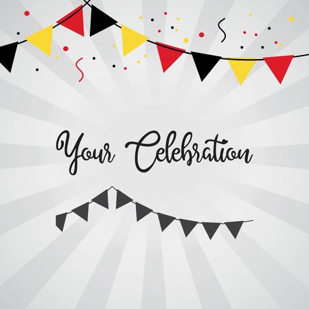Your Celebration Vector Template Design Illustrationのイラスト素材