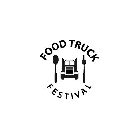 Food Truck Festival Logo Vector Template Design Illustrationのイラスト素材