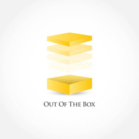 Out Of The Box Vector Template Design Illustrationのイラスト素材