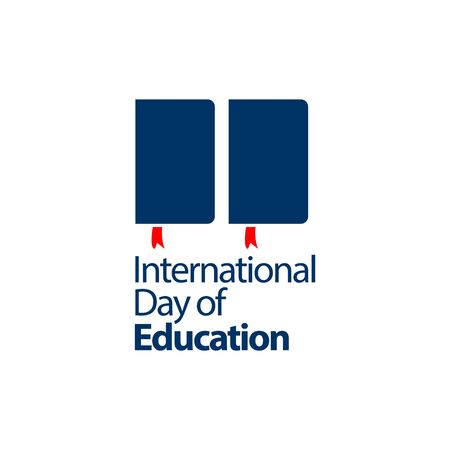 International Day of Education Celebration Vector Template Design Illustrationのイラスト素材