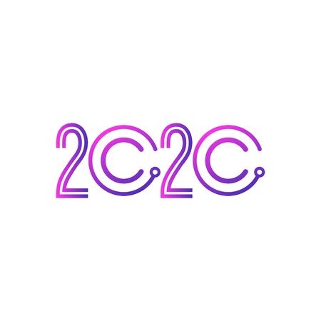 Happy New Years 2020 Celebration Vector Template Design Illustration