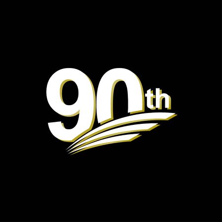 90th Anniversary     Template Design Illustrationのイラスト素材