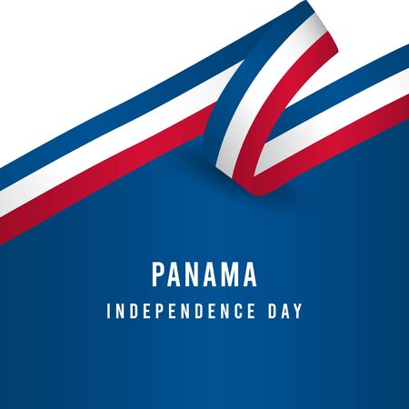 Happy Panama Independence Day Vector Template Design Illustrationのイラスト素材