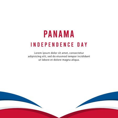 Happy Panama Independence Day Vector Template Design Illustrationのイラスト素材
