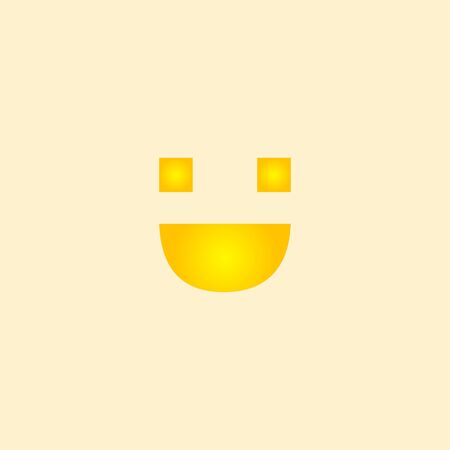 Smile Emoticon Logo Vector Template Design Illustrationのイラスト素材