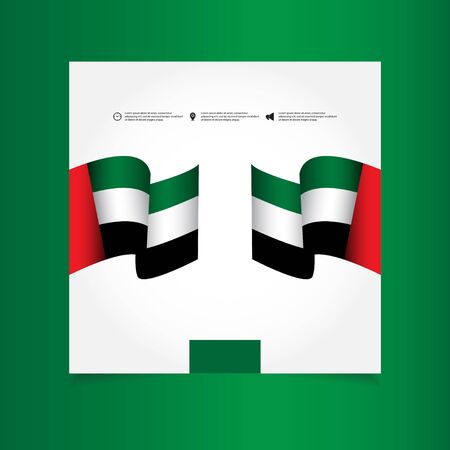 United Arab Emirates National Day Celebration Vector Template Design Illustrationのイラスト素材