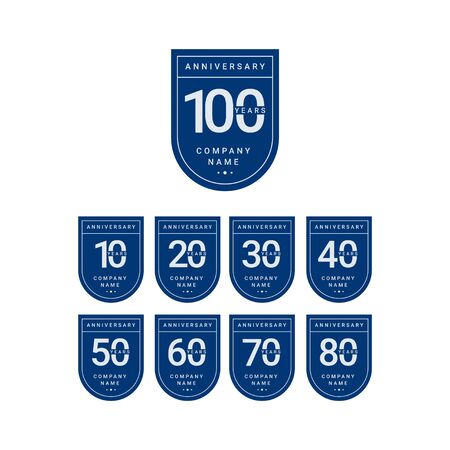 100 Years Anniversary Celebration Your Company Vector Template Design Illustrationのイラスト素材
