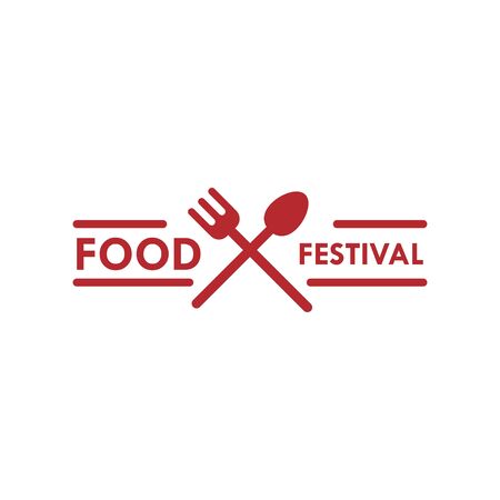 Food Festival Logo Vector Template Design Illustrationのイラスト素材